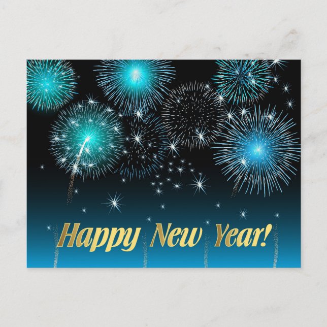 Cartes Pour Fêtes Annuelles Postcard Happy New Year (Devant)