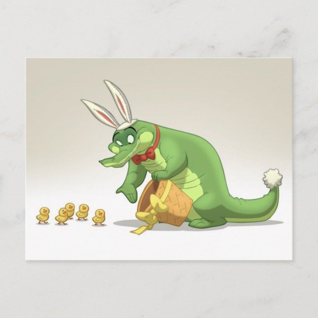 Cartes Pour Fêtes Annuelles Postcards Gator (Devant)