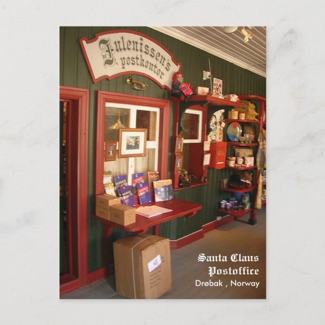 Cartes Pour Fêtes Annuelles Poste Santa Claus (Devant)