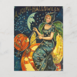 Cartes Pour Fêtes Annuelles Poster de sorcière Halloween vintage