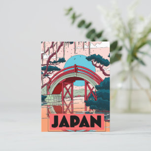 Cartes Pour Fêtes Annuelles poster de voyage Japan Vintage