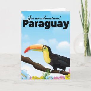 Cartes Pour Fêtes Annuelles poster de voyage Paraguay Toucan