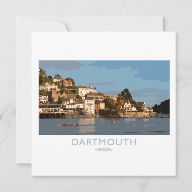 Cartes Pour Fêtes Annuelles Poster du chemin de fer Dartmouth (Devant)