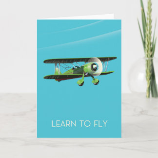 Cartes Pour Fêtes Annuelles Poster du plan vintage vers Lean To Fly