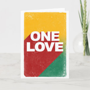 Cartes Pour Fêtes Annuelles Poster One Love