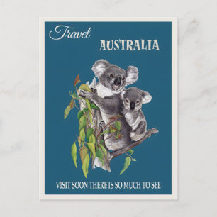 Cartes Pour Fêtes Annuelles Poster vintage australien