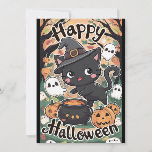 Cartes Pour Fêtes Annuelles Potion de citrouille Halloween heureux