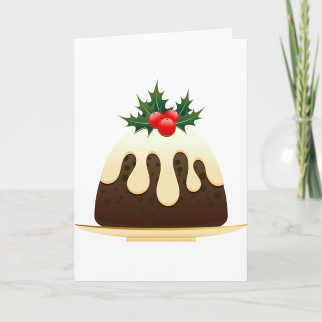 Cartes Pour Fêtes Annuelles pouding de noël (Devant)