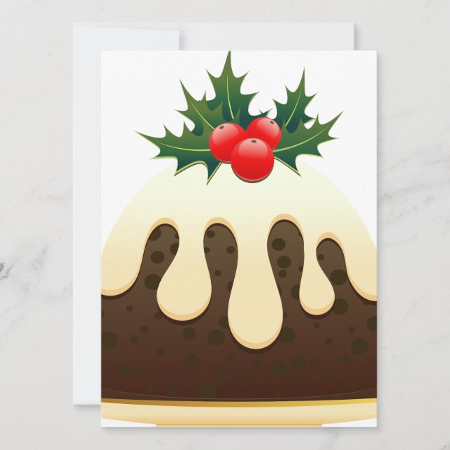 Cartes Pour Fêtes Annuelles pouding de noël (Devant)