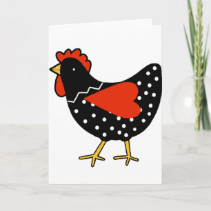 Cartes Pour Fêtes Annuelles Poulet Posé