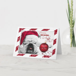 Cartes Pour Fêtes Annuelles pour Au Pair Christmas Bulldog
