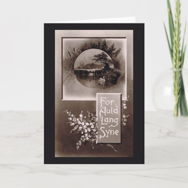 Cartes Pour Fêtes Annuelles Pour Auld Lang Syne (Devant)