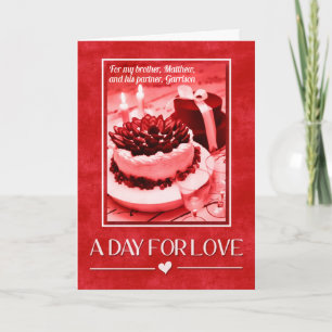 Cartes Pour Fêtes Annuelles pour Brother and His Partenaire on Valentine's Day