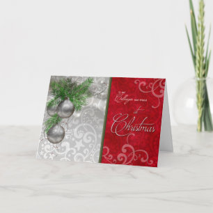 Cartes Pour Fêtes Annuelles pour collègue / collègue à Noël