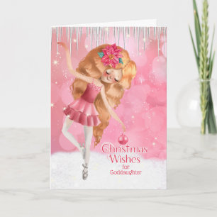 Cartes Pour Fêtes Annuelles pour Godgirl Pink Ballerina Christmas