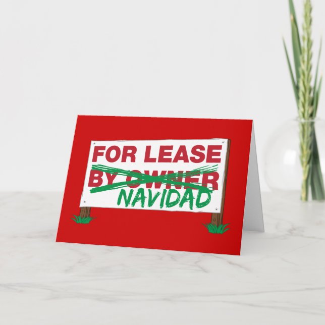 Cartes Pour Fêtes Annuelles Pour la location Navidad - Feliz Navidad Funny Noë (Devant)