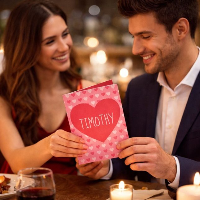 Cartes Pour Fêtes Annuelles Pour lui, la Saint-Valentin est une fête de coeur (Créateur téléchargé)