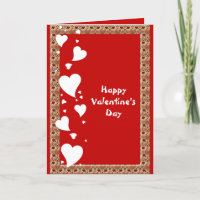 Pour lui Valentine's Day Hearts Red Romantic Custo