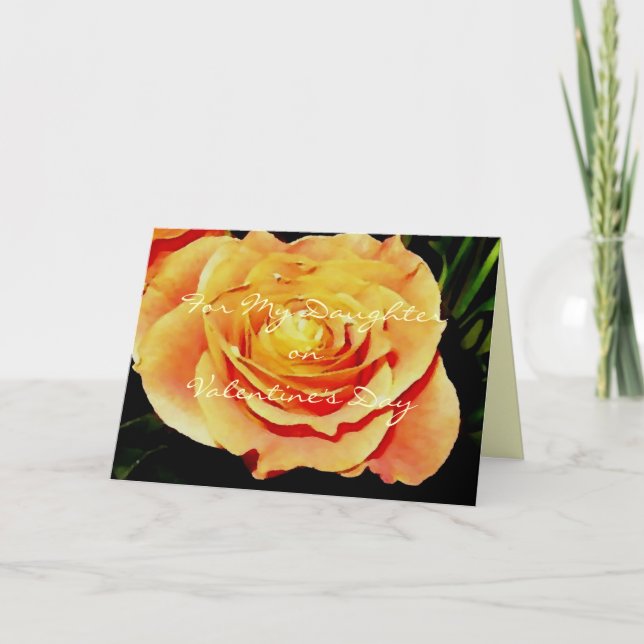 Cartes Pour Fêtes Annuelles Pour ma fille la Saint-Valentin (Devant)