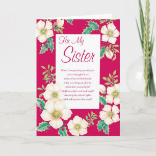 Cartes Pour Fêtes Annuelles Pour ma soeur