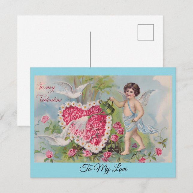 Cartes Pour Fêtes Annuelles Pour ma Valentine personnalisé (Devant / Derrière)