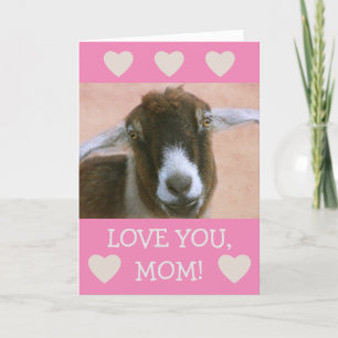 Cartes Pour Fêtes Annuelles Pour maman chèvre mignonne Valentine's