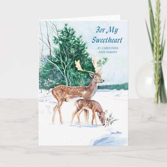 Cartes Pour Fêtes Annuelles Pour mon chéri à Noël et toujours (Devant)