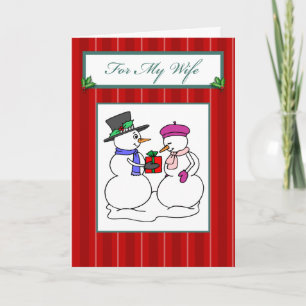 Cartes Pour Fêtes Annuelles Pour Noël à ma femme