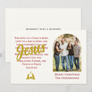 Cartes Pour Fêtes Annuelles POUR NOUS Esaïe Photo Noël