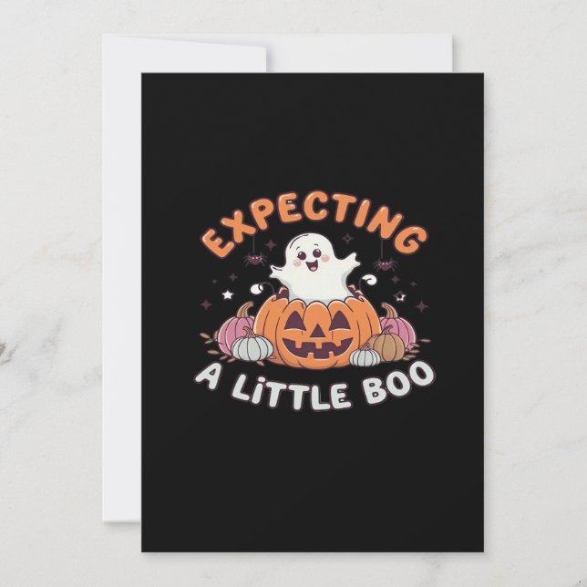 Cartes Pour Fêtes Annuelles Pour S'Attendre À Little Boo (Devant)