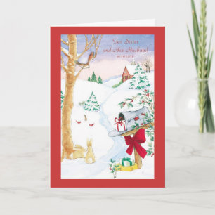 Cartes Pour Fêtes Annuelles Pour Soeur et Son Mari Avec Amour