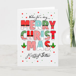 Cartes Pour Fêtes Annuelles pour Soeur Joyeux Noël Décoré