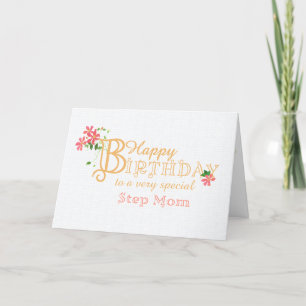 Cartes Pour Fêtes Annuelles Pour Step Mom Birthday avec Clematis Flowers Card