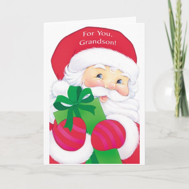 Cartes Pour Fêtes Annuelles Pour toi, Grand-fils (Devant)