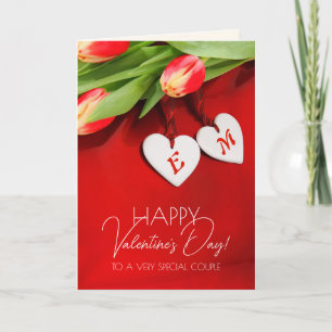 Cartes Pour Fêtes Annuelles Pour un couple spécial le jour de la Saint-Valenti