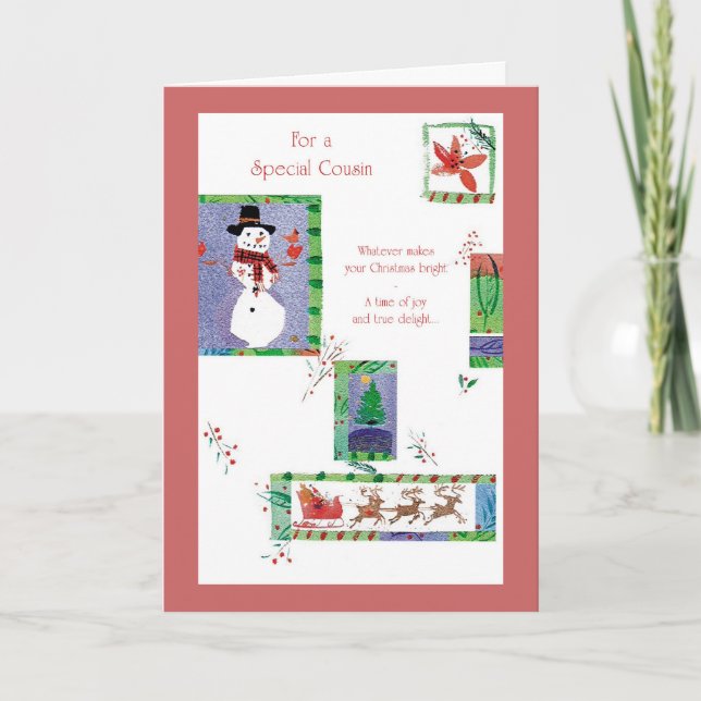 Cartes Pour Fêtes Annuelles Pour un cousin spécial (Devant)