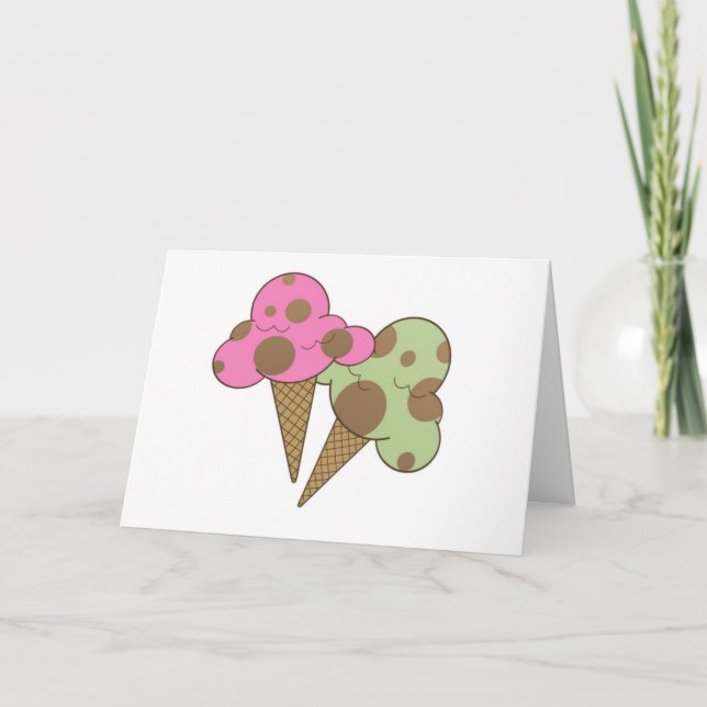 Cartes Pour Fêtes Annuelles Pour un sucré (Devant)