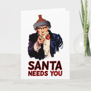 Cartes Pour Fêtes Annuelles Pour une armée américaine, Joyeux Noël : Père Noël