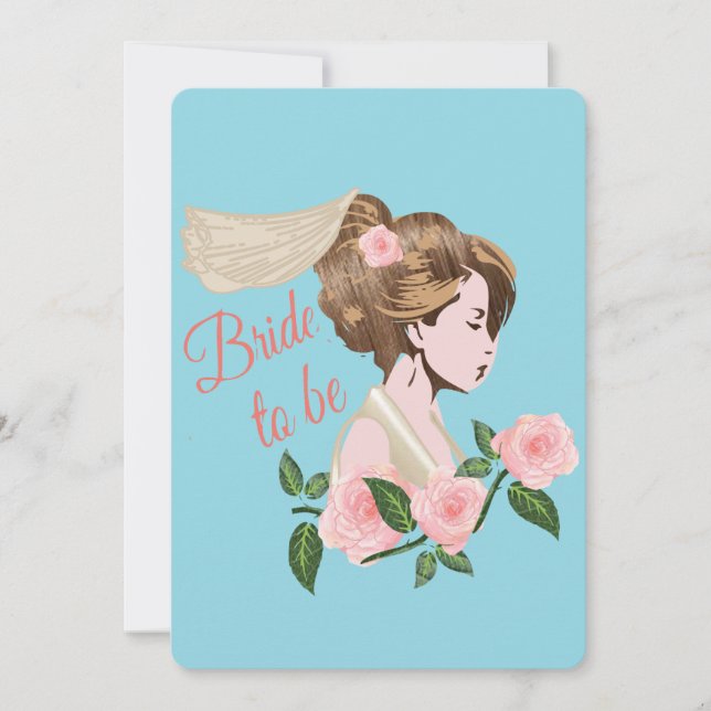 Cartes Pour Fêtes Annuelles Pour une future mariée (Devant)
