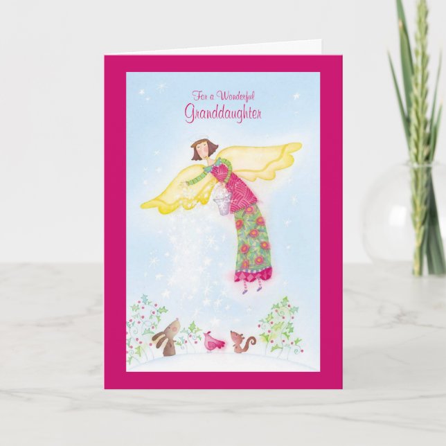 Cartes Pour Fêtes Annuelles Pour une merveilleuse petite-fille (Devant)