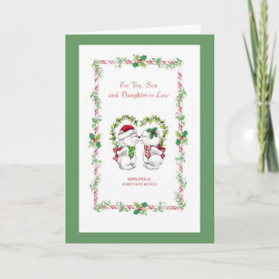 Cartes Pour Fêtes Annuelles Pour vous, fils et fille en droit