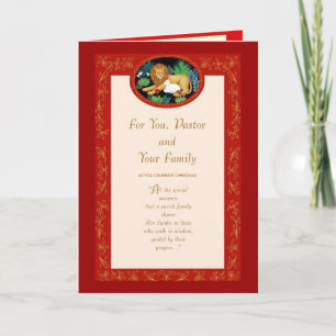 Cartes Pour Fêtes Annuelles Pour vous, pasteur et votre famille