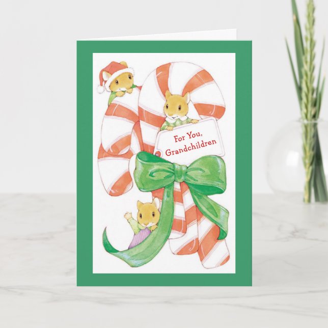 Cartes Pour Fêtes Annuelles Pour vous, petits-enfants (Devant)