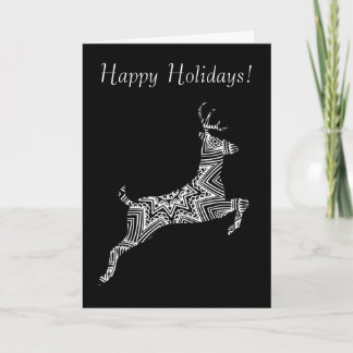 Cartes Pour Fêtes Annuelles Prancing Deer Young Buck Motif Joyeuses vacances