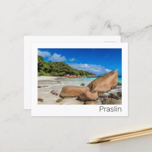 Cartes Pour Fêtes Annuelles Praslin Seychelles Island Anse Lazio Beach Cadeau