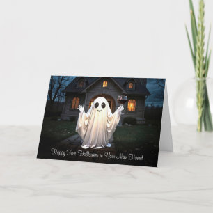 Cartes Pour Fêtes Annuelles Premier Halloween dans la nouvelle maison Cuisine 