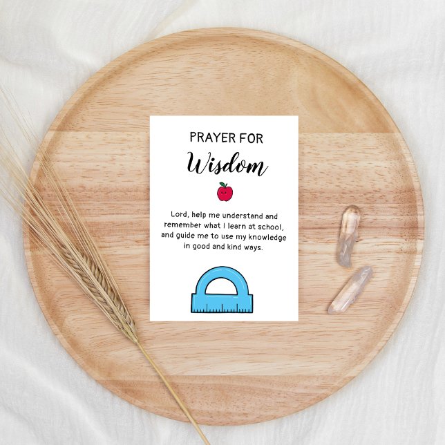 Cartes Pour Fêtes Annuelles Premier jour de la prière de l'école Bénédiction (Créateur téléchargé)