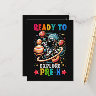 Cartes Pour Fêtes Annuelles Premier jour Les enfants Bienvenue à l'école Astro
