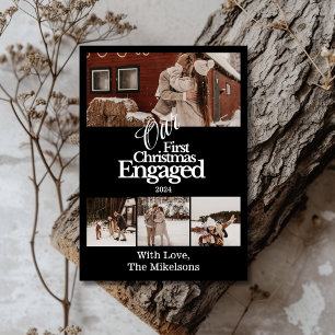 Cartes Pour Fêtes Annuelles Premier Noël avec plusieurs photos élégantes