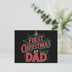 Cartes Pour Fêtes Annuelles Premier Noël Comme Papa Correspondait Noël
